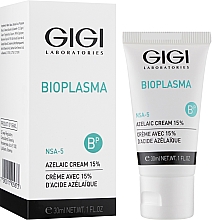 Krem z kwasem azelainowym do cery tłustej i problematycznej - Gigi Bioplasma 15% Azelaic Cream — Zdjęcie N2