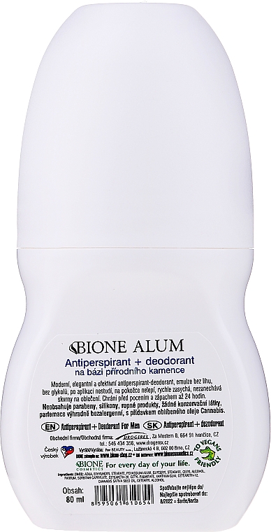 Dezodorant w kulce dla mężczyzn - Bione Cosmetics Deodorant Blue — Zdjęcie N2