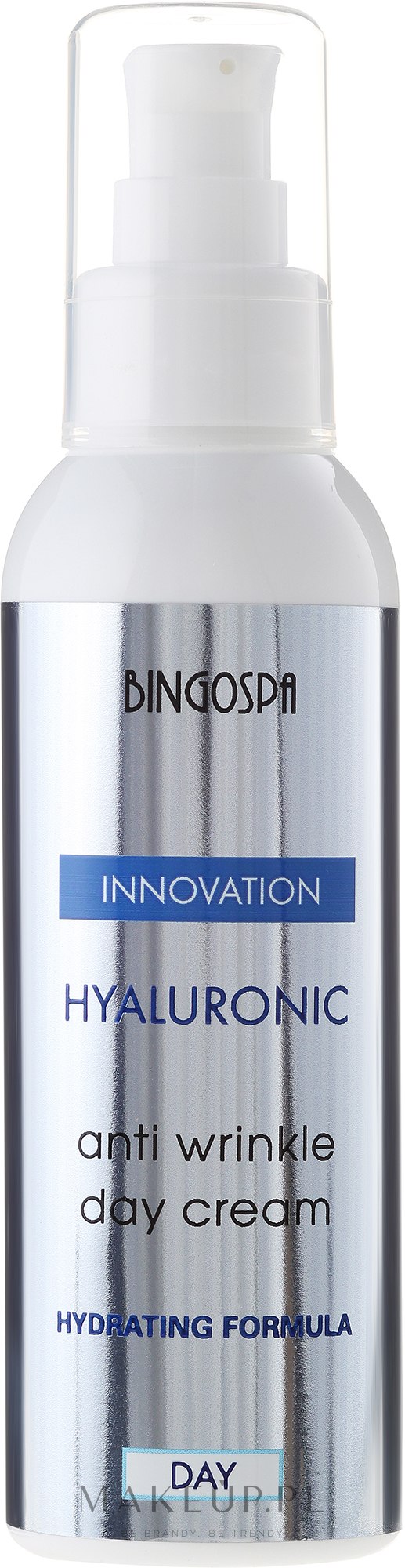 Hialuronowy krem przeciwzmarszczkowy do twarzy na dzień - BingoSpa Hyaluronic Anti Wrinkle Day Cream — Zdjęcie 135 g