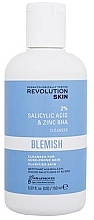 Żel do mycia z kwasem salicylowym i cynkiem - Revolution Skincare Blemish 2% Salicylic Acid & Zinc BHA Cleanser — Zdjęcie N1