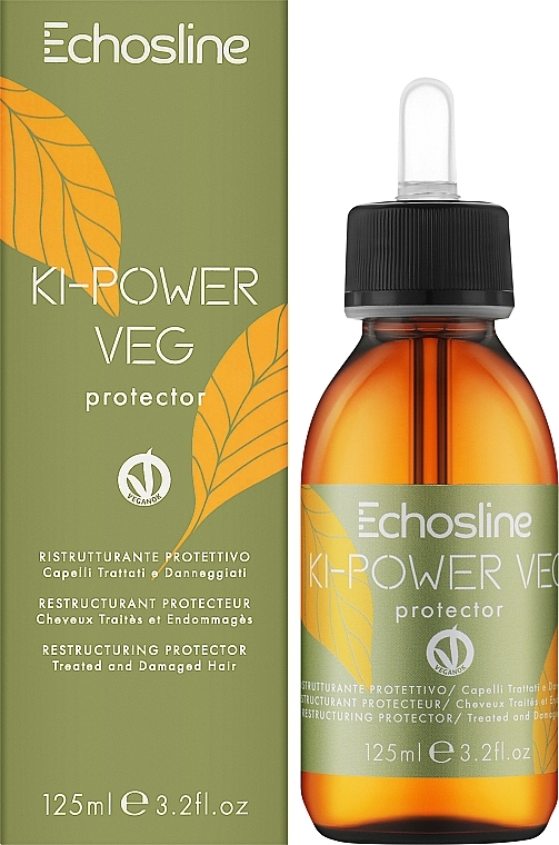 Protektor odbudowujący do włosów - Echosline Ki-Power Veg Restructuring Protective for Treated and Damaged Hair — Zdjęcie N2