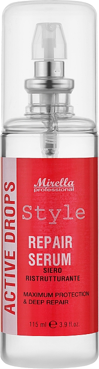 Odbudowujące serum do włosów - Mirella Style Active Drops Serum