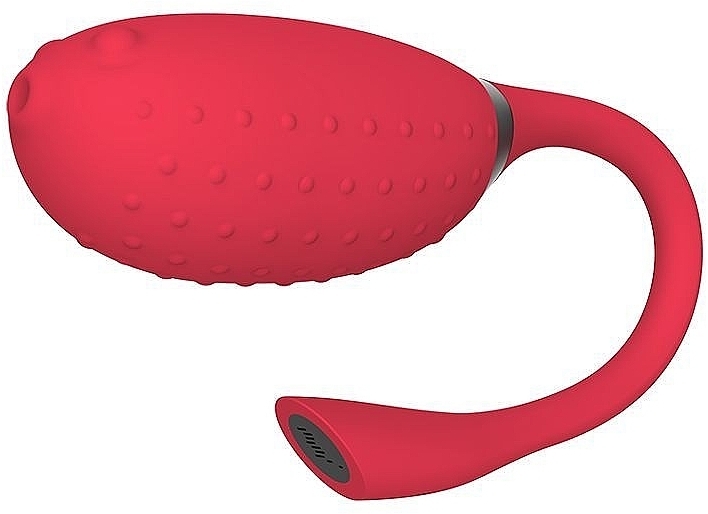 Zdalnie sterowane wibrujące jajko, czerwone - Magic Motion Fugu Smart Wearable Vibrator Red — Zdjęcie N1
