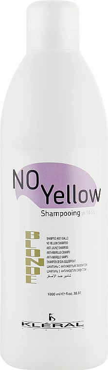 Szampon do włosów blond przeciwko żółtym refleksom - Kleral System Anti-Yellow Shampoo — Zdjęcie N3