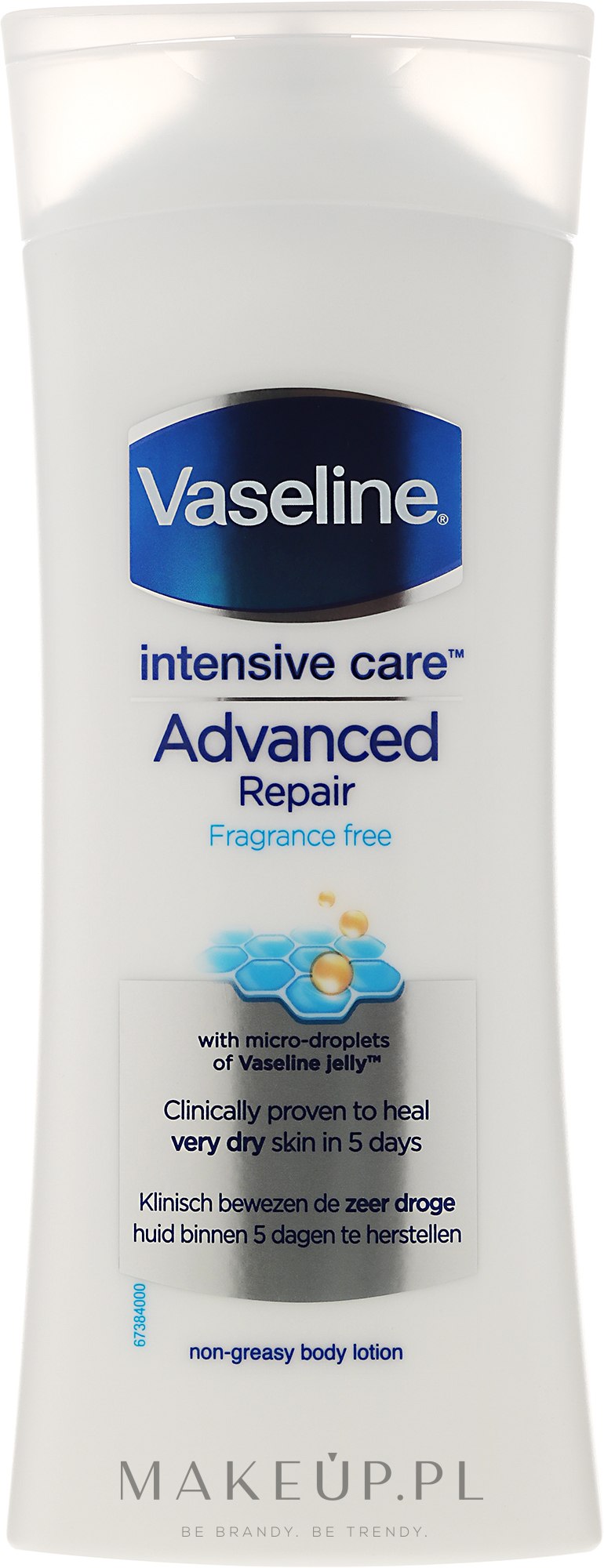 Bezzapachowy lotion do ciała - Vaseline Intensive Care Advanced Repair Lotion — Zdjęcie 400 ml