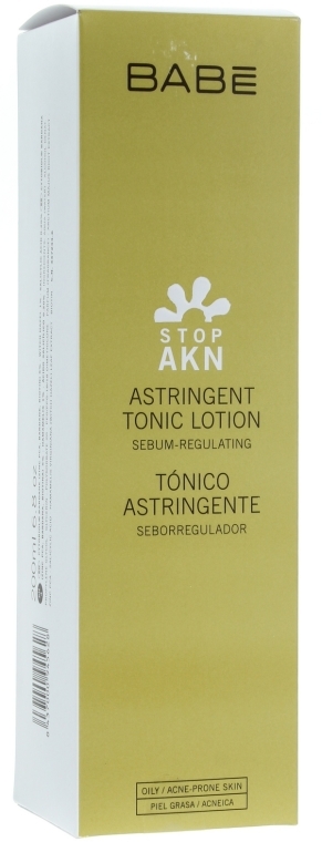 Tonik zwężający pory do skóry tłustej i problematycznej - Babé Laboratorios STOP AKN Astringent Tonic Lotion — Zdjęcie N4