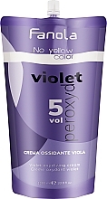 Fioletowy utleniacz w kremie 1,5% (5 vol) - Fanola No Yellow Purple Oxidizing Cream (5 Vol) — Zdjęcie N1