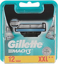 Wymienne wkłady do maszynki, 12 szt. - Gillette Mach3 XXL — Zdjęcie N4