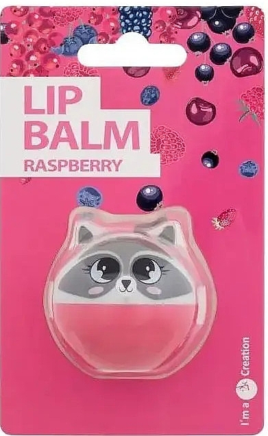 Balsam do ust Malina - Cosmetic 2K Cute Animals Lip Balm Raspberry — Zdjęcie N1