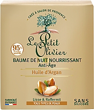 Przeciwstarzeniowy balsam do twarzy na noc z olejkiem arganowym - Le Petit Olivier Night Balm Anti-aging Argan Oil — Zdjęcie N2