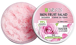 Peeling do twarzy i ciała Róża - Nature of Agiva Roses Skin Fruit Salad Rose Nourishing Sugar Scrub — Zdjęcie N1