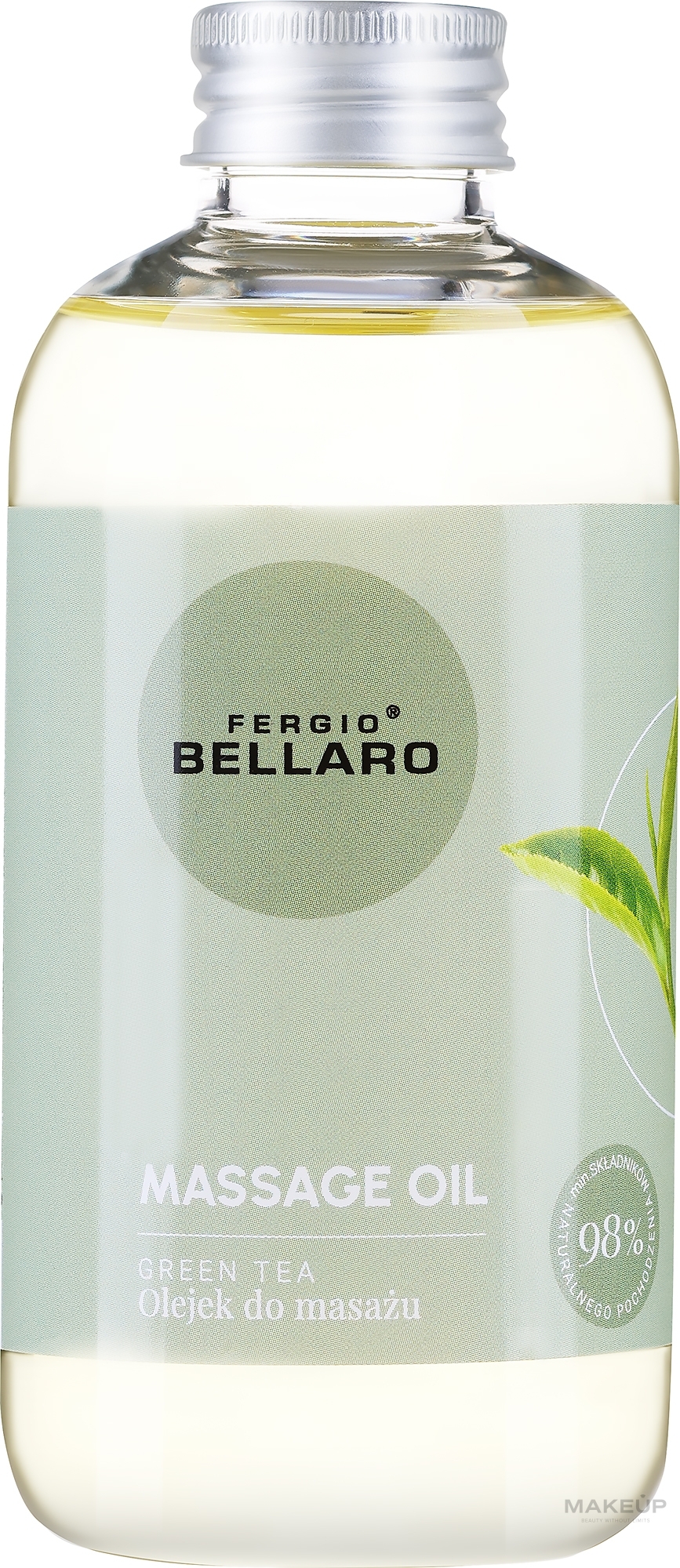 Olejek do masażu ciała Zielona herbata - Fergio Bellaro Massage Oil Green Tea — Zdjęcie 200 ml