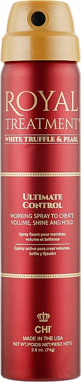 Szybkoschnący lakier zwiększający objętość włosów - CHI Farouk Royal Treatment by CHI Ultimate Control