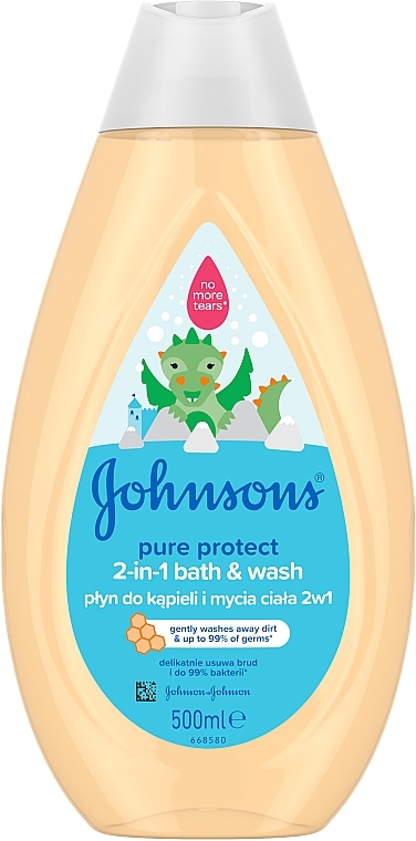 Płyn do kąpieli i mycia ciała 2 w 1 - Johnson’s® Baby Pure Protect — Zdjęcie N1