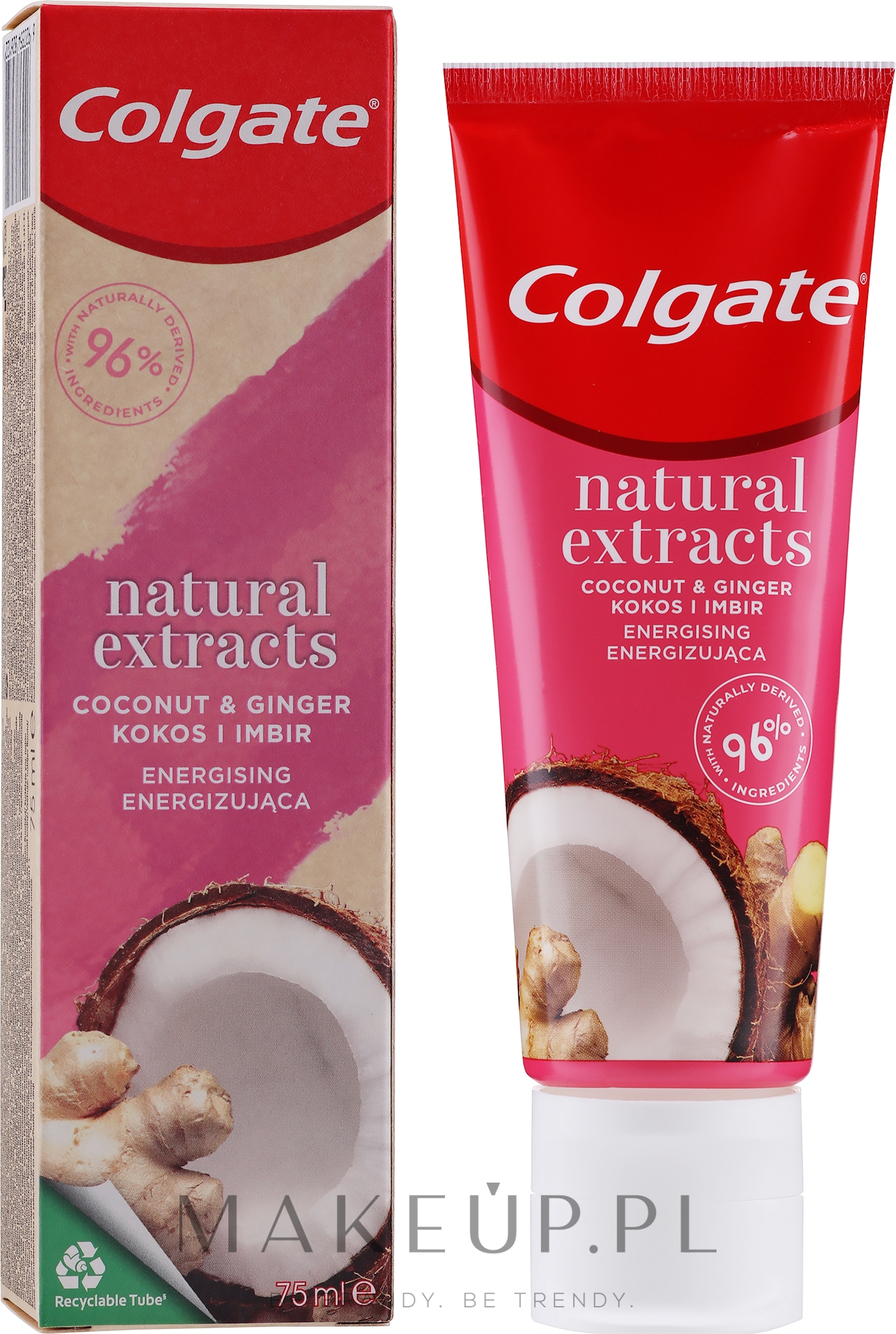 Pasta do zębów Kokos i Imbir - Colgate Natural Extracts Coconut & Ginger Toothpaste — Zdjęcie 75 ml