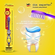 Szczoteczka do zębów dla dzieci z miękkim włosiem, jasnozielona - Das Experten — Zdjęcie N3