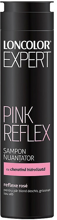 Tonujący szampon do włosów blond i siwych - Loncolor Expert Pink Reflex Shampoo — Zdjęcie N1