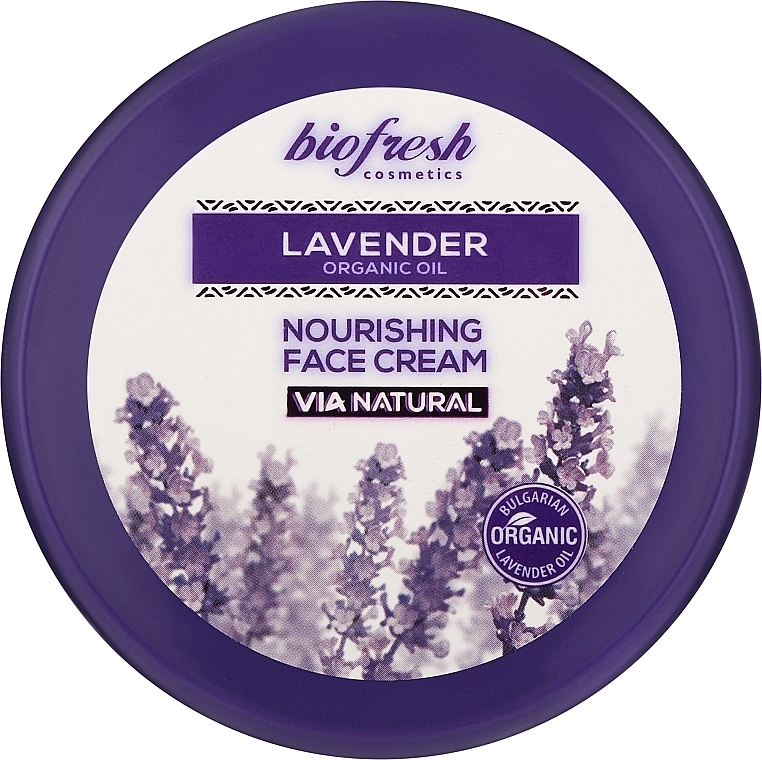 Odżywczy krem do twarzy - BioFresh Via Natural Lavender Organic Oil Nourishing Face Cream — Zdjęcie N1
