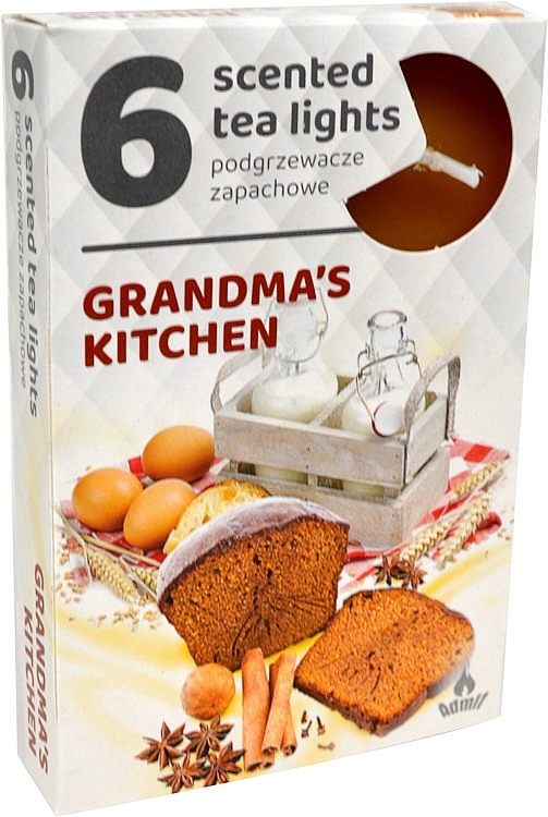 Podgrzewacze zapachowe Kuchnia Babci, 6 szt. - Admit Scented Tea Light Grandma's Kitchen — Zdjęcie N1
