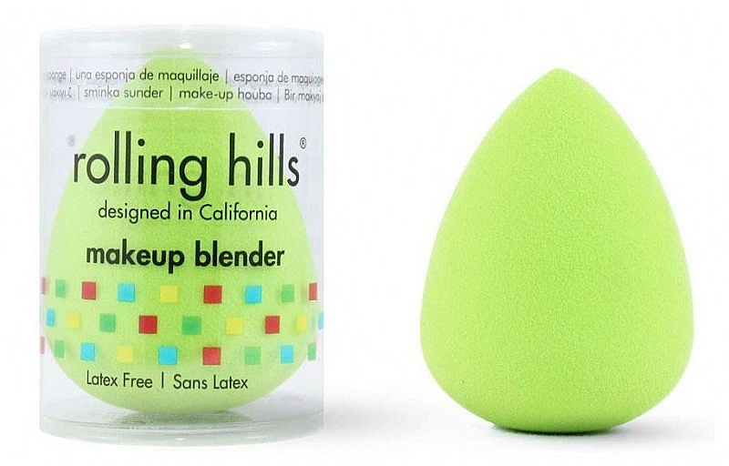 Gąbka do makijażu Zielona - Rolling Hills Makeup Blender Green — Zdjęcie N1