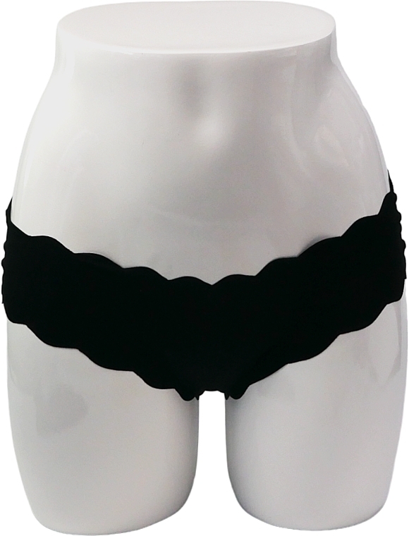 Damskie majtki bezszwowe, czarne - Lolita Accessories — Zdjęcie N2