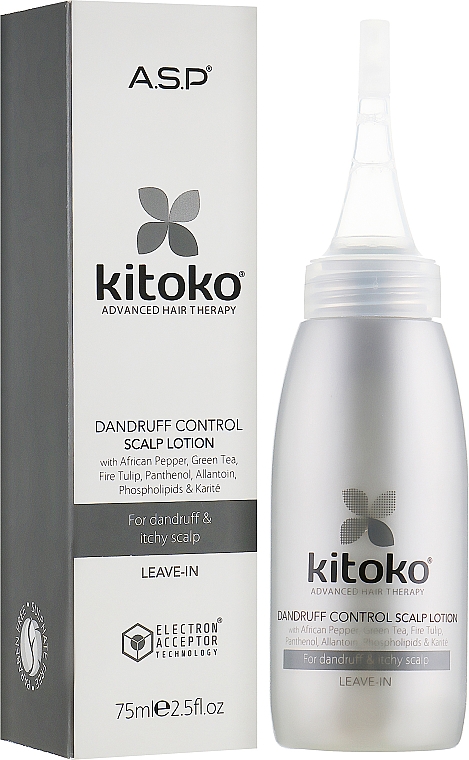 Przeciwłupieżowy balsam do włosów - Affinage Salon Professional Kitoko Dandruff Control Scalp Lotion — Zdjęcie N1