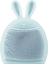 Silikonowa szczotka do mycia twarzy, niebieska - Top Choice — Zdjęcie N1