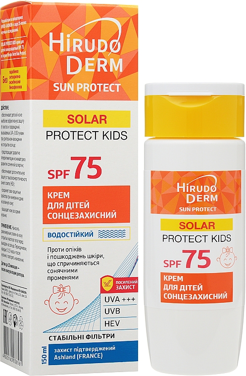 Ochrona przeciwsłoneczna dla dzieci - Hirudo Derm Sun Protect SPF 75 — Zdjęcie N1