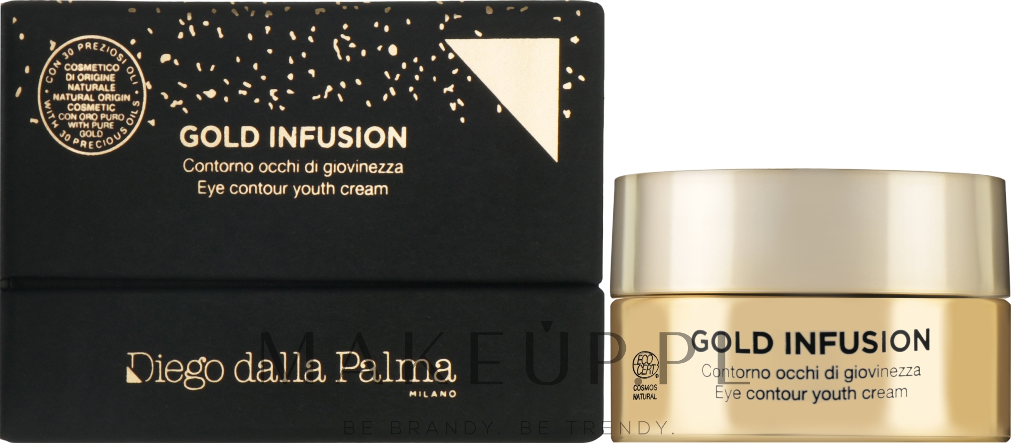 Krem do skóry wokół oczu Płynne złoto - Diego Dalla Palma Gold Infusion Cream — Zdjęcie 15 ml