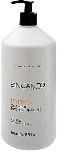 Szampon do włosów - Encanto Do Brasil Papaya Shampoo Professional Use — Zdjęcie N1