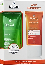 Zestaw - Rilastil Acne Summer Kit (gel/50ml + cr/40ml) — Zdjęcie N1