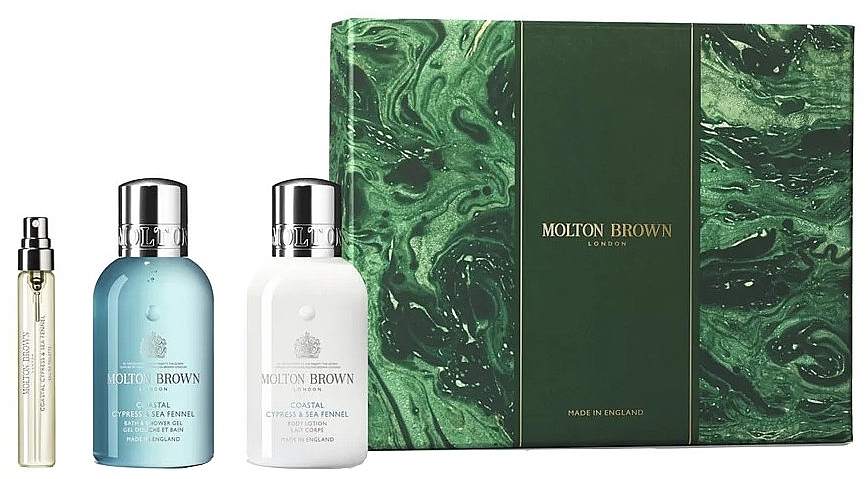 Molton Brown Coastal Cypress & Sea Fennel - Zestaw (edt/7.5ml + sh/gel/100ml + b/lot/100ml) — Zdjęcie N1