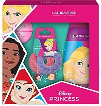 Zestaw - Naturaverde Kids Disney Princess (shm/300ml + bath/bomb/100g + h/ring/2pcs) — Zdjęcie N1