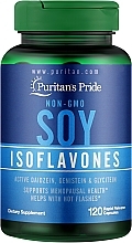 Suplement diety Izoflawony sojowe, 750 mg - Puritan's Pride Non-GMO Soy Isoflavones 750 mg — Zdjęcie N1