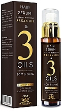 Zmiękczające serum nabłyszczające do włosów - Diar Argan Argan Oil & 2 Oils Soft & Shine Hair Serum — Zdjęcie N1