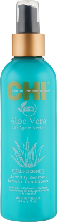 Odżywka bez spłukiwania do ochrony włosów przed wilgocią Aloes - CHI Aloe Vera Humidity Resistant Leave-In Conditioner — Zdjęcie N1