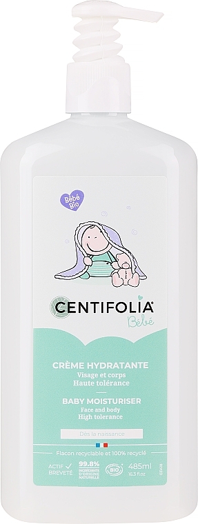 Krem nawilżający dla dzieci do twarzy i ciała z organiczną kamelią - Centifolia Baby Moisturiser — Zdjęcie N1