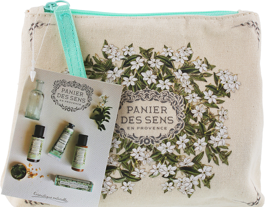 Zestaw - Panier Des Sens Travel Set Jasmine (h/cr/50ml + sh/gel/50ml + b/lot/50ml + edt/3.5ml) — Zdjęcie N1