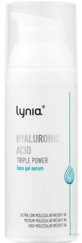 Żelowe serum z kwasem hialuronowym - Lynia Triple Power Hyaluronic Acid Face Gel Serum — Zdjęcie 50 ml