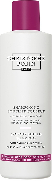 Odżywczy szampon do włosów farbowanych i rozjaśnionych - Christophe Robin Color Shield Shampoo With Camu-Camu Berries — Zdjęcie N1