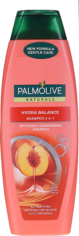 Szampon i odżywka 2 w 1 Brzoskwinia i proteiny jedwabiu - Palmolive Naturals 2 in 1 Hydra Balance Shampoo — Zdjęcie N7