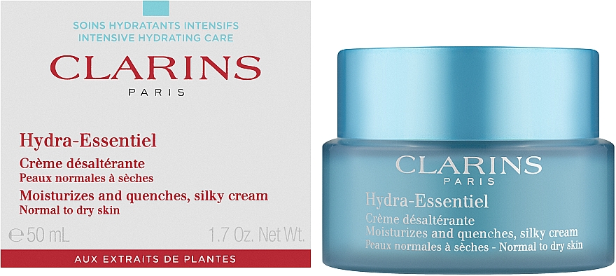 Krem nawilżający do skóry normalnej i w kierunku do suchej - Clarins Hydra-Essentiel Normal to Dry Skin Cream — Zdjęcie N4