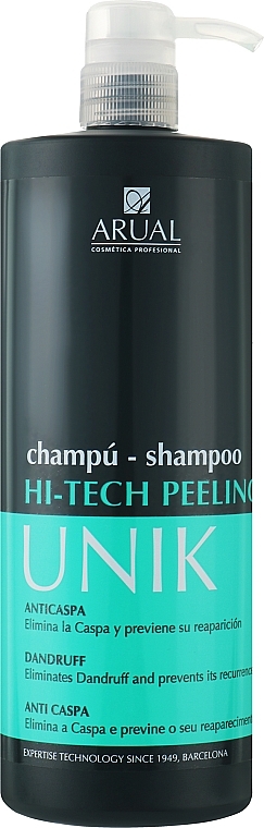 Szampon do włosów skłonnych do łupieżu - Arual Unik Hi-Tech Peeling Shampoo — Zdjęcie N1