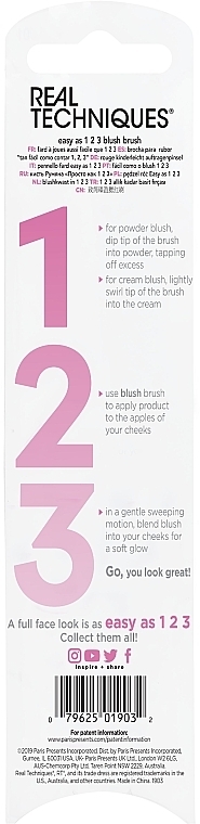 Pędzel do pudru i różu - Real Techniques Easy As 123 Blush For Powder + Cream Blush — Zdjęcie N3