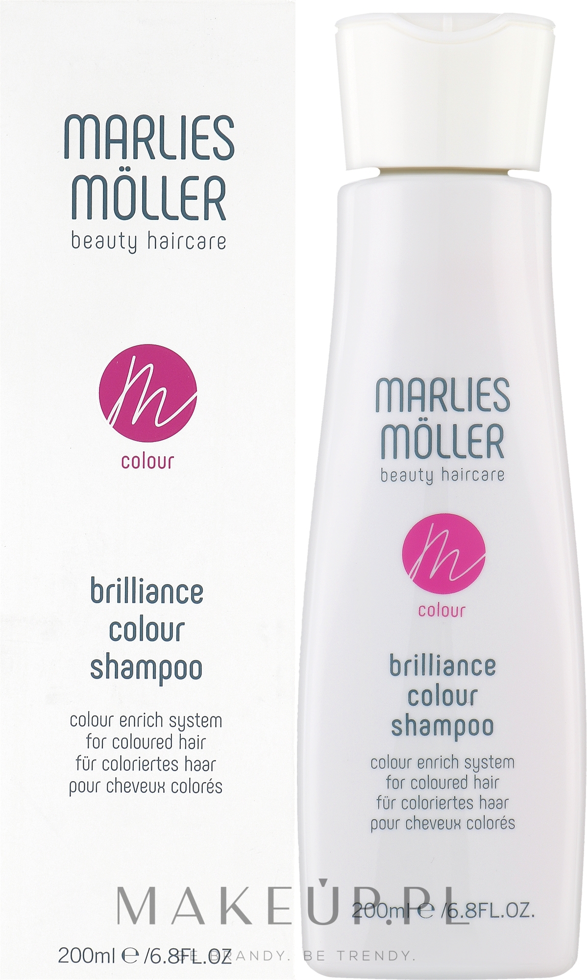 Ochronny szampon do włosów farbowanych - Marlies Moller Brilliance Colour Shampoo — Zdjęcie 200 ml