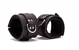 Kup Kajdanki, czarne - Devil Sticks Hand Cuffs Grain Leather Black