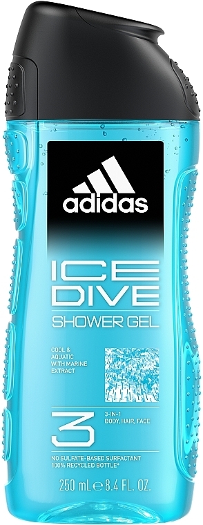 Żel pod prysznic dla mężczyzn - Adidas Ice Dive Body, Hair And Face Shower Gel