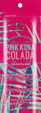 Krem do solarium z mleczkiem kokosowym, z bronzerami i różową solą, formuła selfie - Brown Sugar Pink Kona Colada 200X (próbka) — Zdjęcie N1