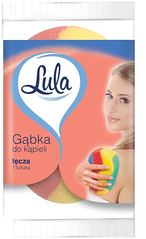 Gąbka do kąpieli, miękka, tęcza - LULA — Zdjęcie N1