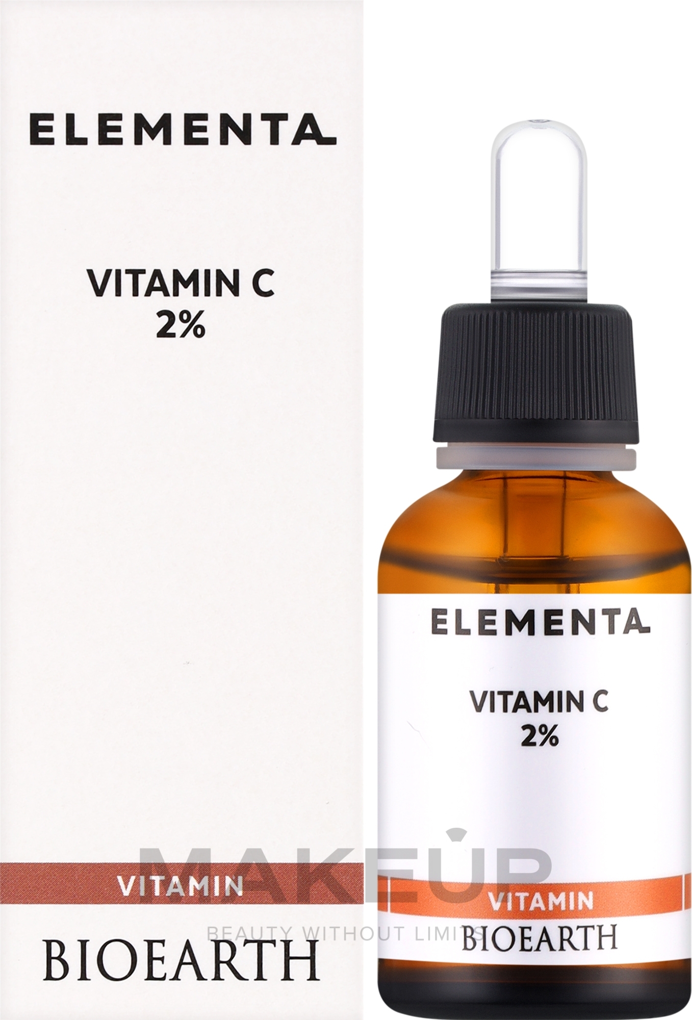 Serum do twarzy z witaminą C 2% - Bioearth Elementa Vitamin C 2% — Zdjęcie 30 ml